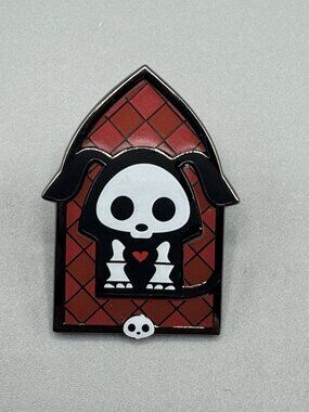 Skelanimals DAX DOG Stained Glass Blind Box Enamel Pin New Open Box